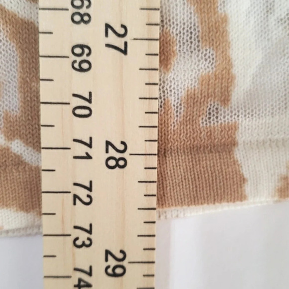 CHICO'S Cardigan Sweater Womens 3 Lightweight Animal Print Open Front Lagenlook - Picture 13 of 13